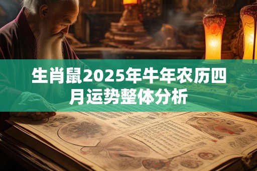 生肖鼠2025年牛年农历四月运势整体分析