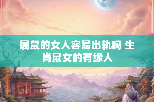 属鼠的女人容易出轨吗 生肖鼠女的有缘人