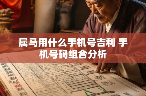 属马用什么手机号吉利 手机号码组合分析