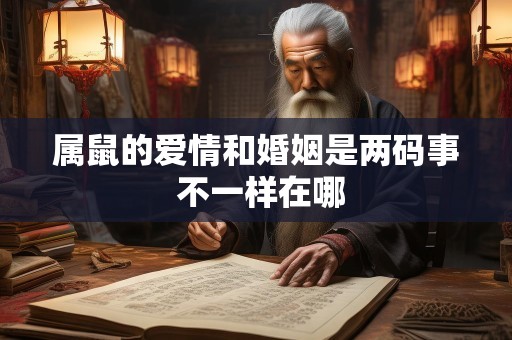 属鼠的爱情和婚姻是两码事 不一样在哪