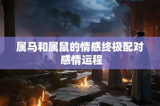 属马和属鼠的情感终极配对 感情运程