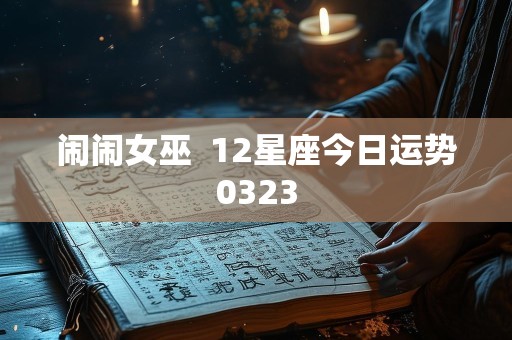 闹闹女巫  12星座今日运势0323