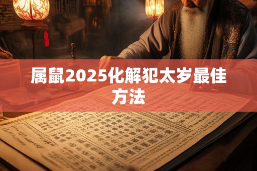属鼠2025化解犯太岁最佳方法