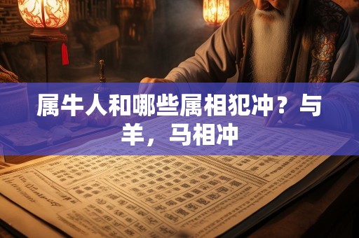 属牛人和哪些属相犯冲？与羊，马相冲