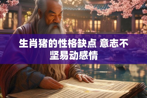 生肖猪的性格缺点 意志不坚易动感情