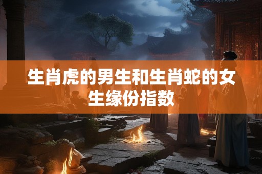 生肖虎的男生和生肖蛇的女生缘份指数