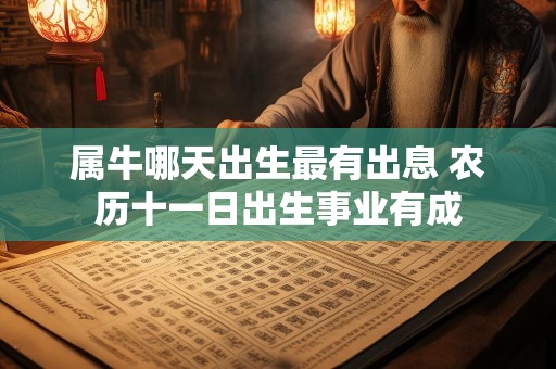 属牛哪天出生最有出息 农历十一日出生事业有成