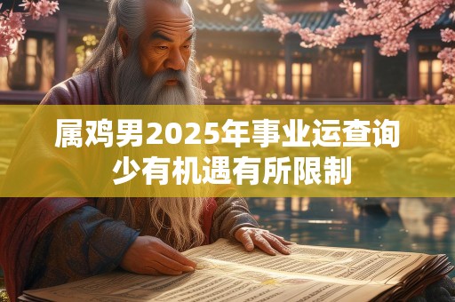 属鸡男2025年事业运查询 少有机遇有所限制