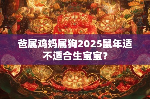 爸属鸡妈属狗2025鼠年适不适合生宝宝？