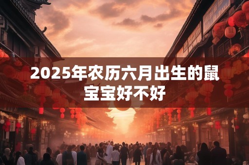 2025年农历六月出生的鼠宝宝好不好