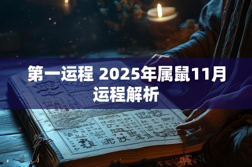 第一运程 2025年属鼠11月运程解析