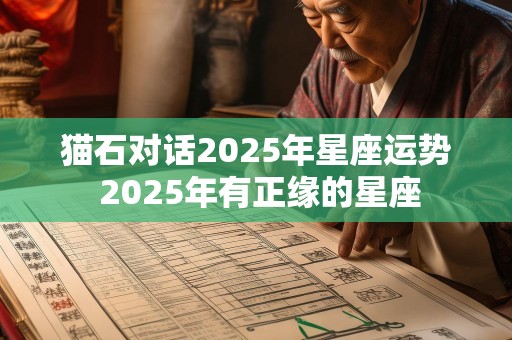 猫石对话2025年星座运势 2025年有正缘的星座