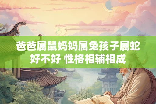 爸爸属鼠妈妈属兔孩子属蛇好不好 性格相辅相成