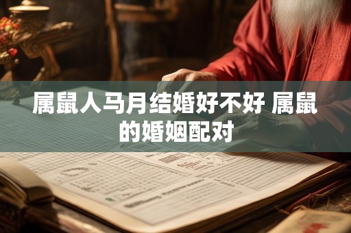 属鼠人马月结婚好不好 属鼠的婚姻配对