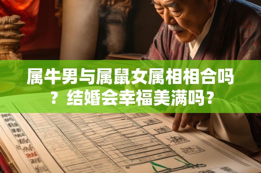 属牛男与属鼠女属相相合吗？结婚会幸福美满吗？