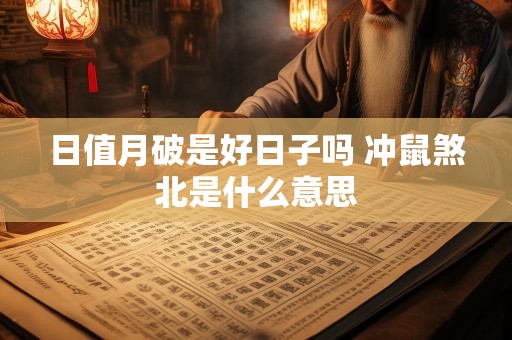 日值月破是好日子吗 冲鼠煞北是什么意思