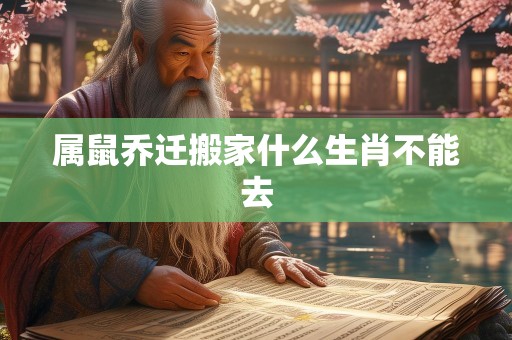 属鼠乔迁搬家什么生肖不能去