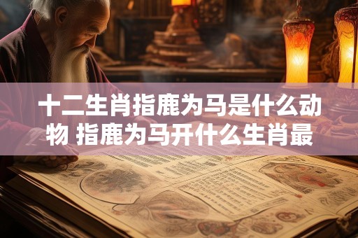 十二生肖指鹿为马是什么动物 指鹿为马开什么生肖最佳