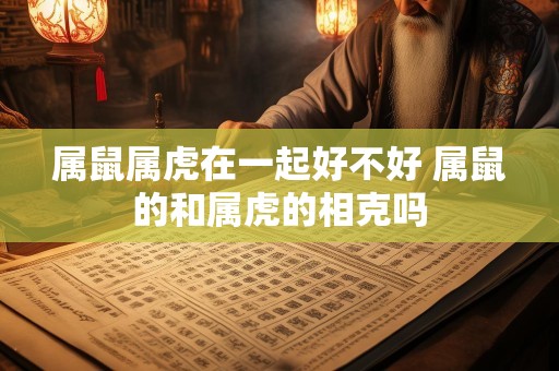 属鼠属虎在一起好不好 属鼠的和属虎的相克吗