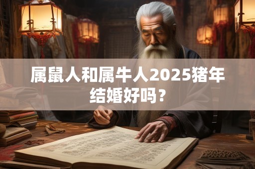 属鼠人和属牛人2025猪年结婚好吗？