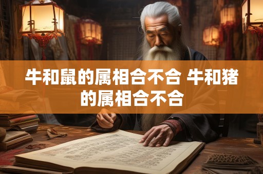 牛和鼠的属相合不合 牛和猪的属相合不合