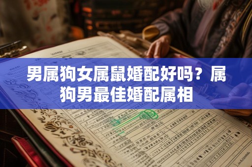 男属狗女属鼠婚配好吗？属狗男最佳婚配属相