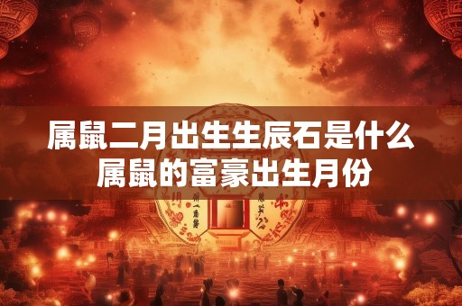 属鼠二月出生生辰石是什么 属鼠的富豪出生月份
