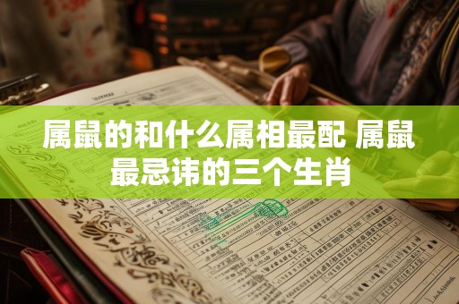属鼠的和什么属相最配 属鼠最忌讳的三个生肖