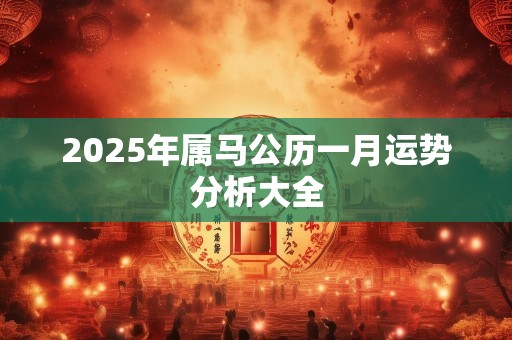 2025年属马公历一月运势分析大全