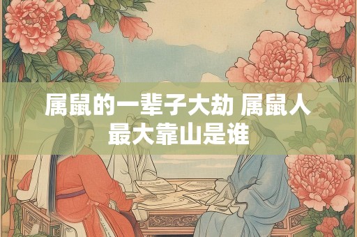 属鼠的一辈子大劫 属鼠人最大靠山是谁