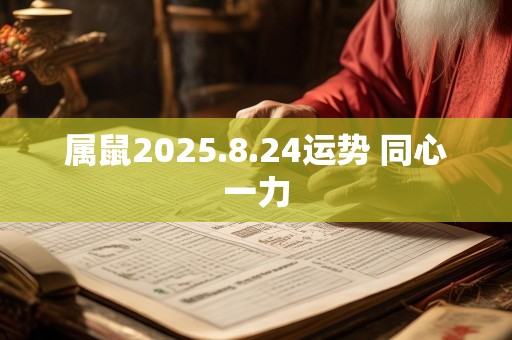 属鼠2025.8.24运势 同心一力