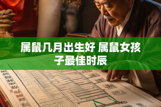 属鼠几月出生好 属鼠女孩子最佳时辰