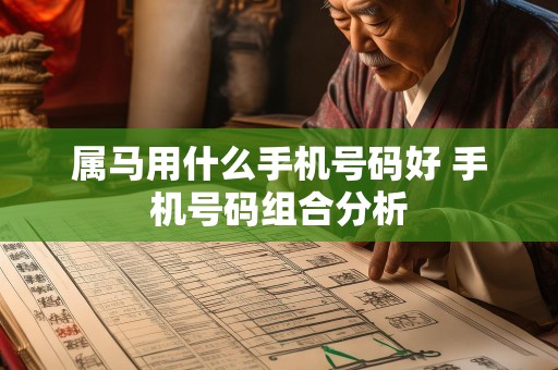 属马用什么手机号码好 手机号码组合分析