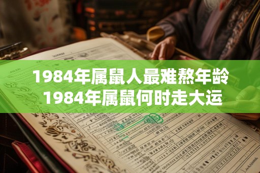 1984年属鼠人最难熬年龄 1984年属鼠何时走大运