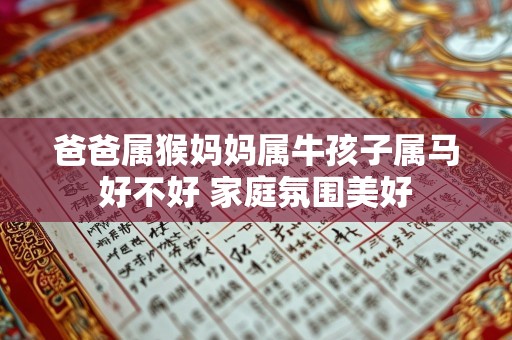 爸爸属猴妈妈属牛孩子属马好不好 家庭氛围美好