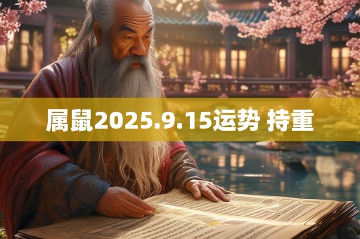 属鼠2025.9.15运势 持重