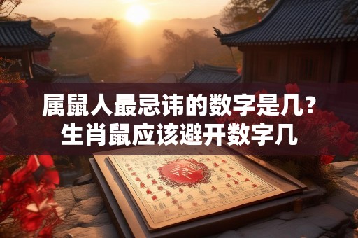 属鼠人最忌讳的数字是几？生肖鼠应该避开数字几