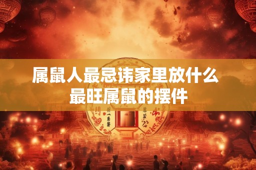 属鼠人最忌讳家里放什么 最旺属鼠的摆件