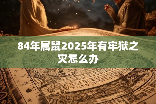 84年属鼠2025年有牢狱之灾怎么办