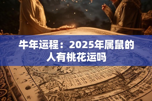 牛年运程：2025年属鼠的人有桃花运吗