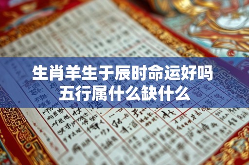 生肖羊生于辰时命运好吗 五行属什么缺什么