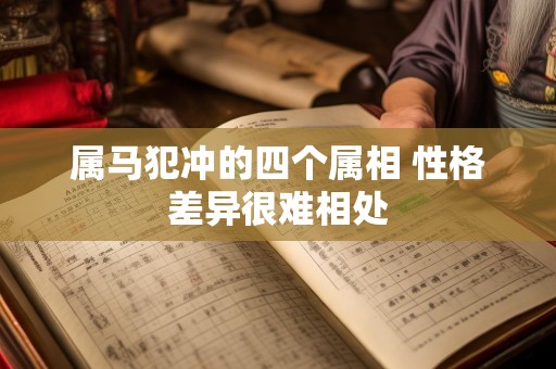 属马犯冲的四个属相 性格差异很难相处