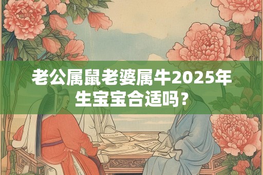 老公属鼠老婆属牛2025年生宝宝合适吗？