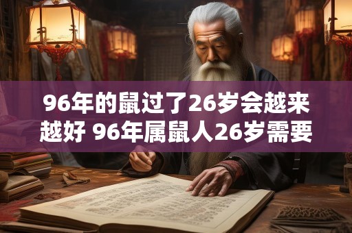 96年的鼠过了26岁会越来越好 96年属鼠人26岁需要注意什么
