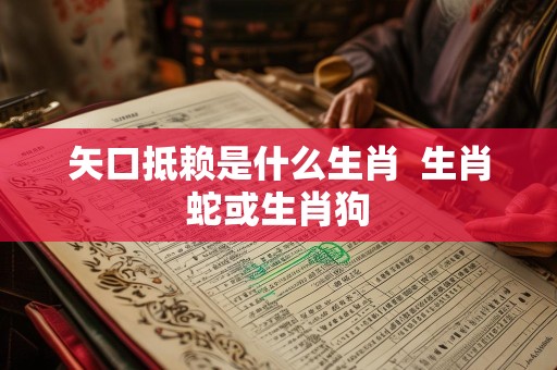 矢口抵赖是什么生肖  生肖蛇或生肖狗