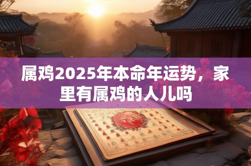 属鸡2025年本命年运势，家里有属鸡的人儿吗