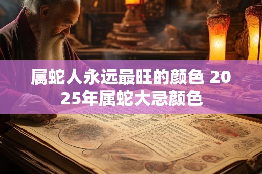 属蛇人永远最旺的颜色 2025年属蛇大忌颜色