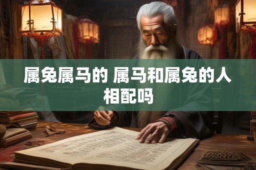 属兔属马的 属马和属兔的人相配吗