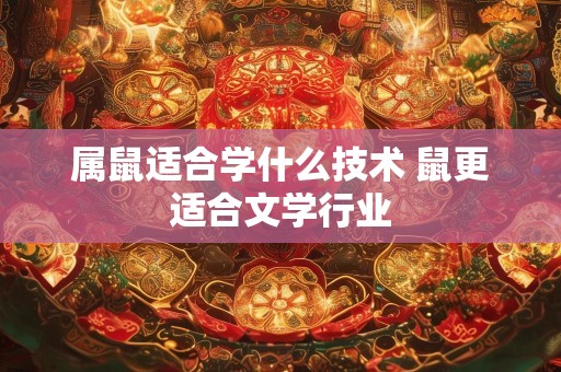 属鼠适合学什么技术 鼠更适合文学行业