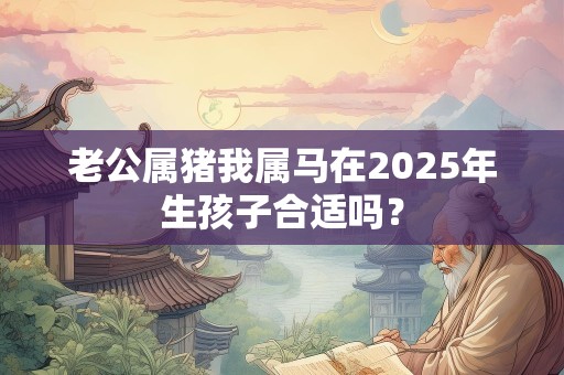 老公属猪我属马在2025年生孩子合适吗？